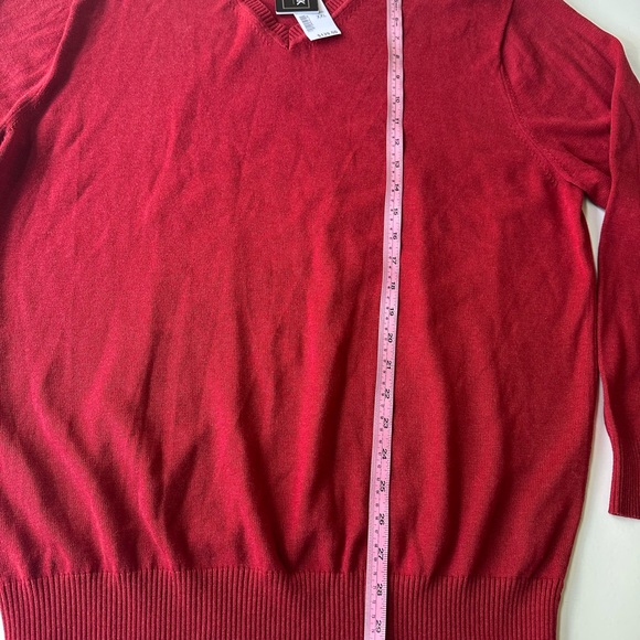NWT.Jos. A. Bank Signature Red V-Neck Sweater XXL - Picture 5 of 11